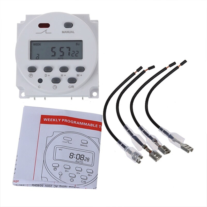 Switch, digital, programmable LCD, AC 220V-240V, 16A