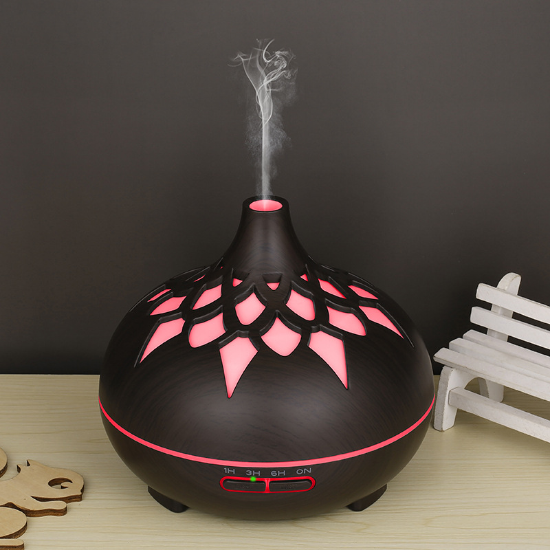 Searide 500ML rozpylacz zapachów olejek eteryczny robić nawilżacza powietrza dyfuzory ultradźwiękowe kolorowe lampki nocne robić domowego biura