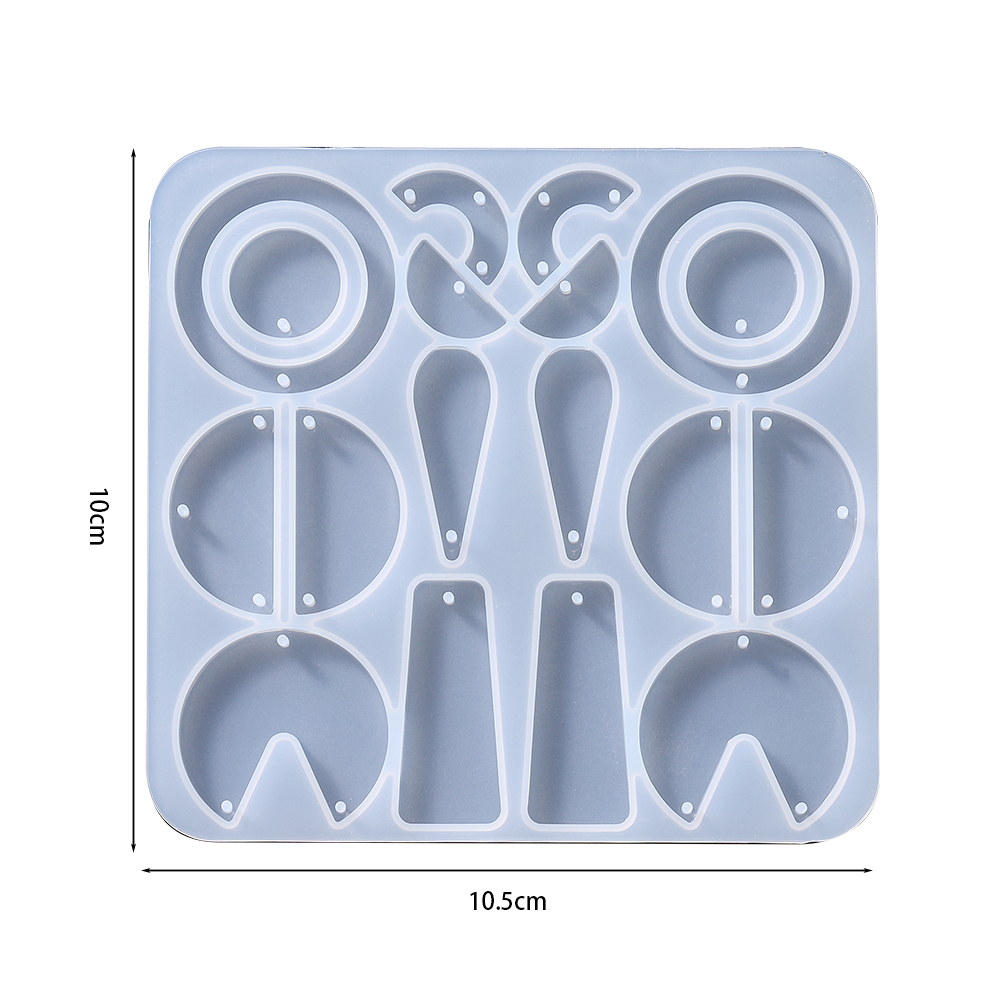 Silicone Earrings Mold Earring Resin Mold Jewelry Making Casting Tools Earring Hooks for Craft DIY Charms Pendant Earring Making: Red