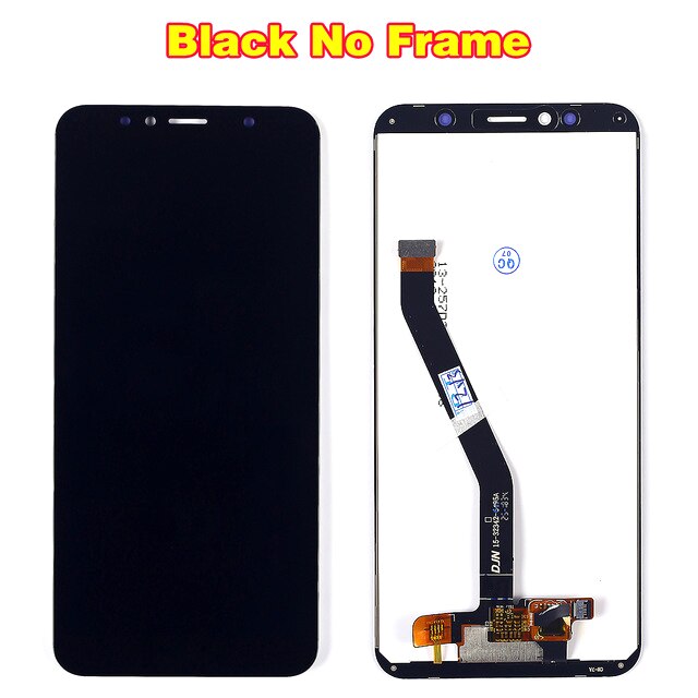 Pour Huawei Honor 7A pro AUM-l29 écran LCD 5.7 pouces écran tactile 1440*720 oléophobe revêtement numériseur cadre d'assemblage: Black without Frame