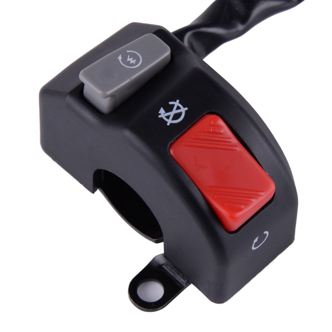 DWCX 7/8" 22mm Motorcycle Switch Handlebar Mount Headlight Fog Light Start ON OFF Button