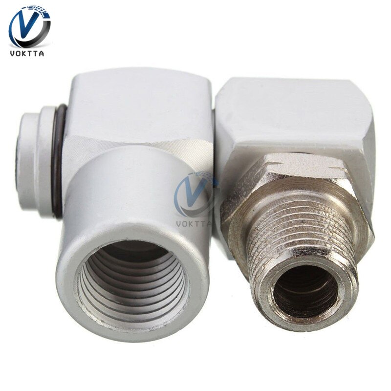 Universal 360 Rotating 1/4" BSP Air Hose Connector Adapter Flow Aluminum Tool Threaded Joint For All Kinds of Pneumatic Tools