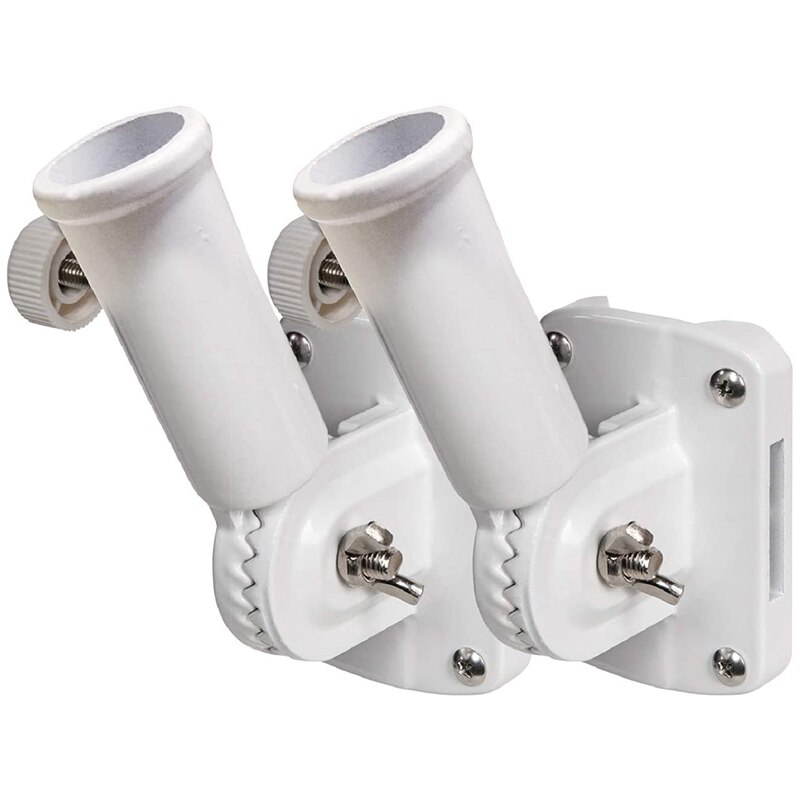 2 In 1 Multifunctionele Verstelbare Vlaggenmast Beugel Heavy Duty Aluminium Alle Weer Vlag Houder Wind Slip: Default Title