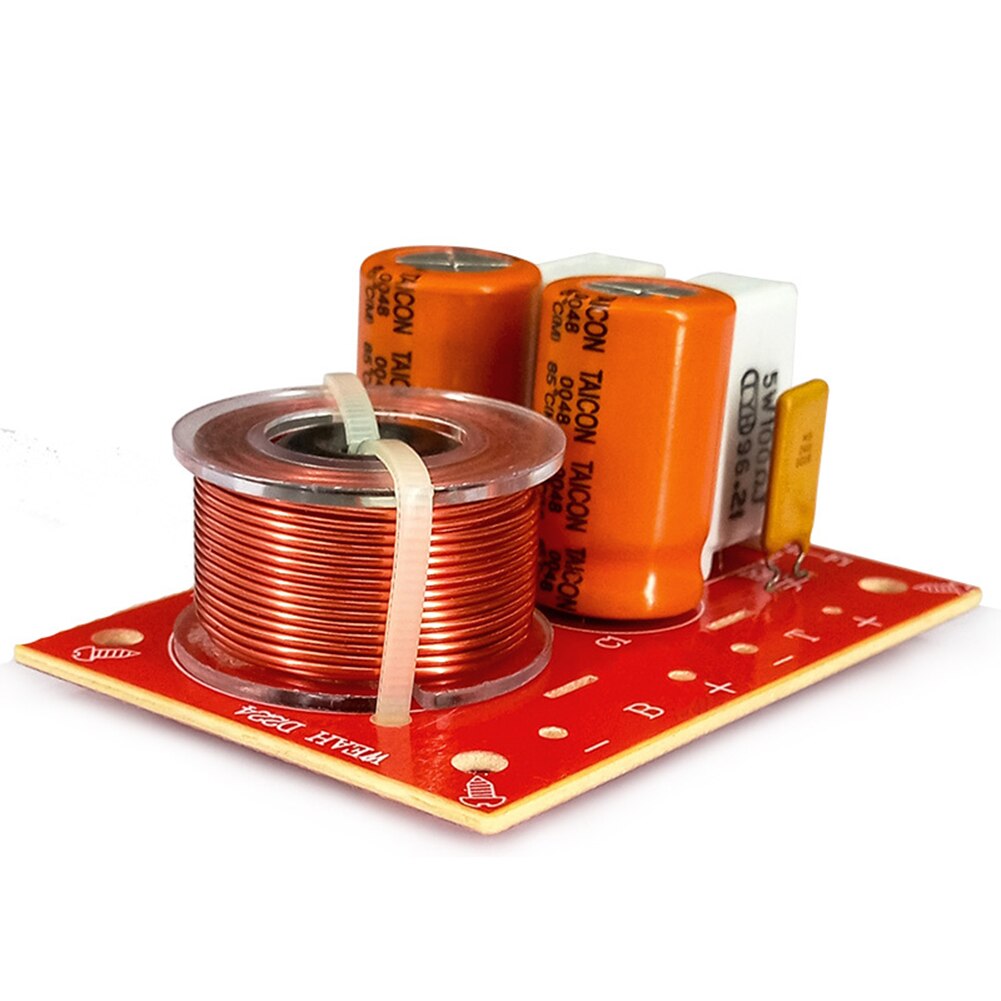 Adjustable treble/bass frequency divider, 2 -way speaker audio crossover filter, abs  d224 wah 80w 48hz-20k