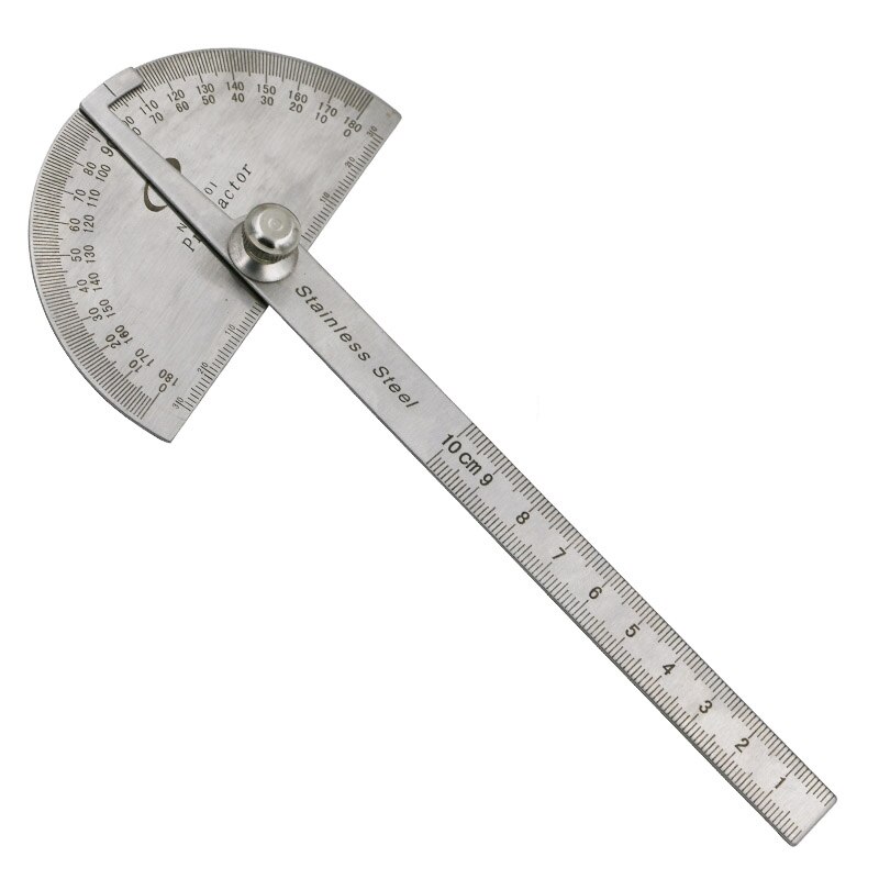 Protractor Angle Finder Craftsman Rule Ruler Stainless Steel Round Head Measuring Angle Arm Rulergeneral Tool