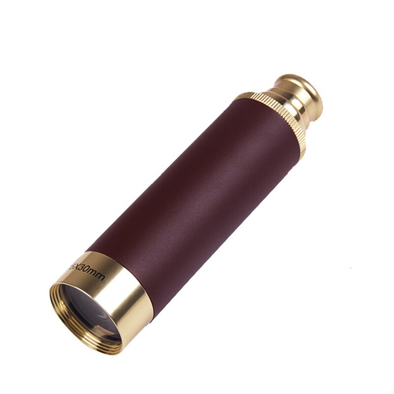 Aluminum Alloy 25X30 Retro Pirate Monocular Vision Monocular Telescope Astronomical Eyepiece Foldable Spyglass: Default Title