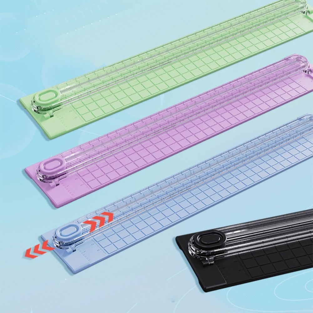 Narzędzie robić scrapbookingu Papier Kartka Papier fotograficzny Nożyk Przenośny Papier robić rękodzieła Trymer DIY Bezpieczne narzędzie robić cięcia papieru Laminator