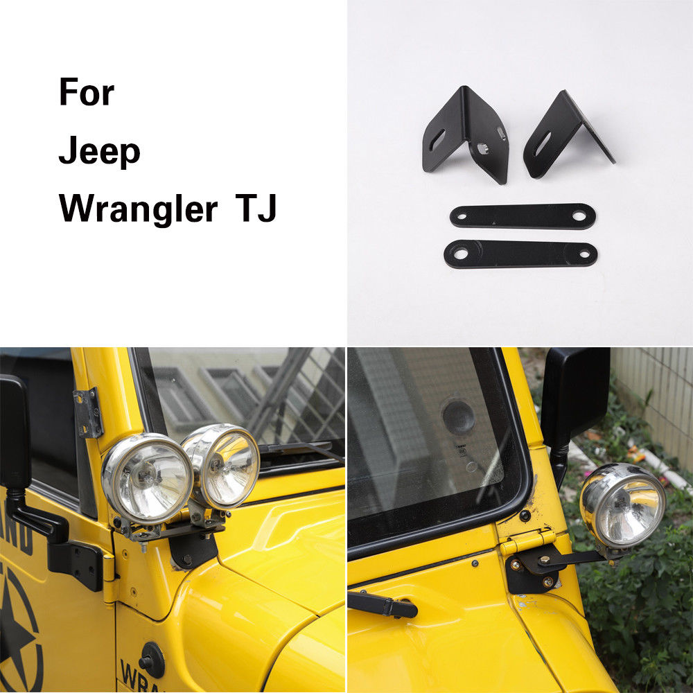 1997-2006 Voor Jeep Wrangler Tj Led Light Voorruit A-stijl Mount Beugels Kits