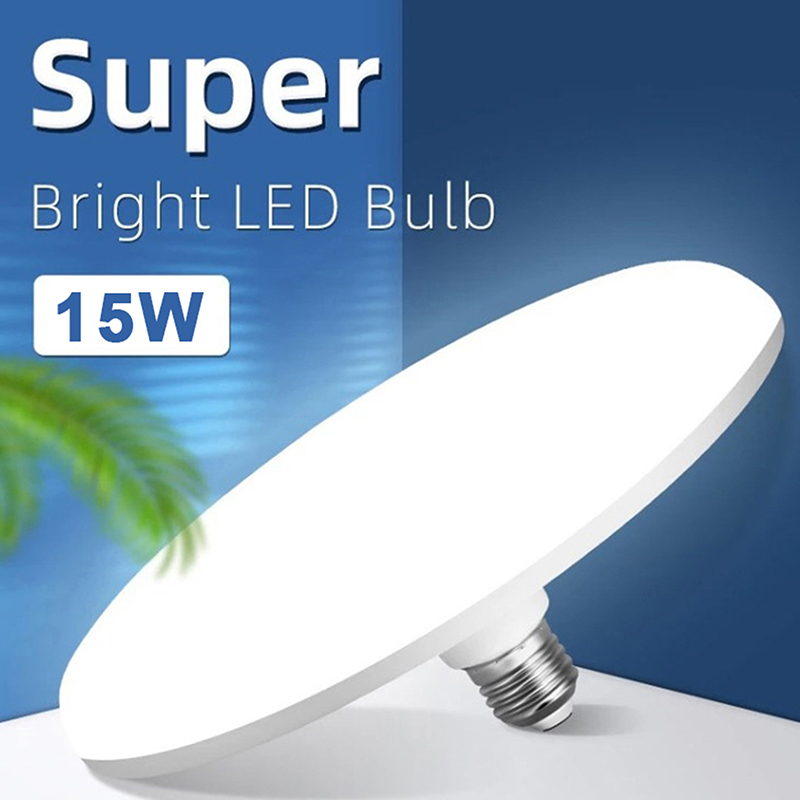 220V LED Lamp E27 Led Lamp Super Heldere 15W UFO Leds Verlichting Indoor Koud Wit Verlichting Tafellampen garage Licht