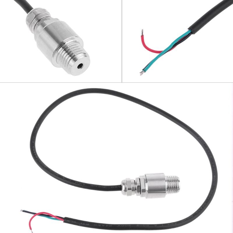 DC 5V 1/4 NPT Pressure Transducer Transmitter Sensor Stainless Steel Oil Air Water 10/20/30 Bar