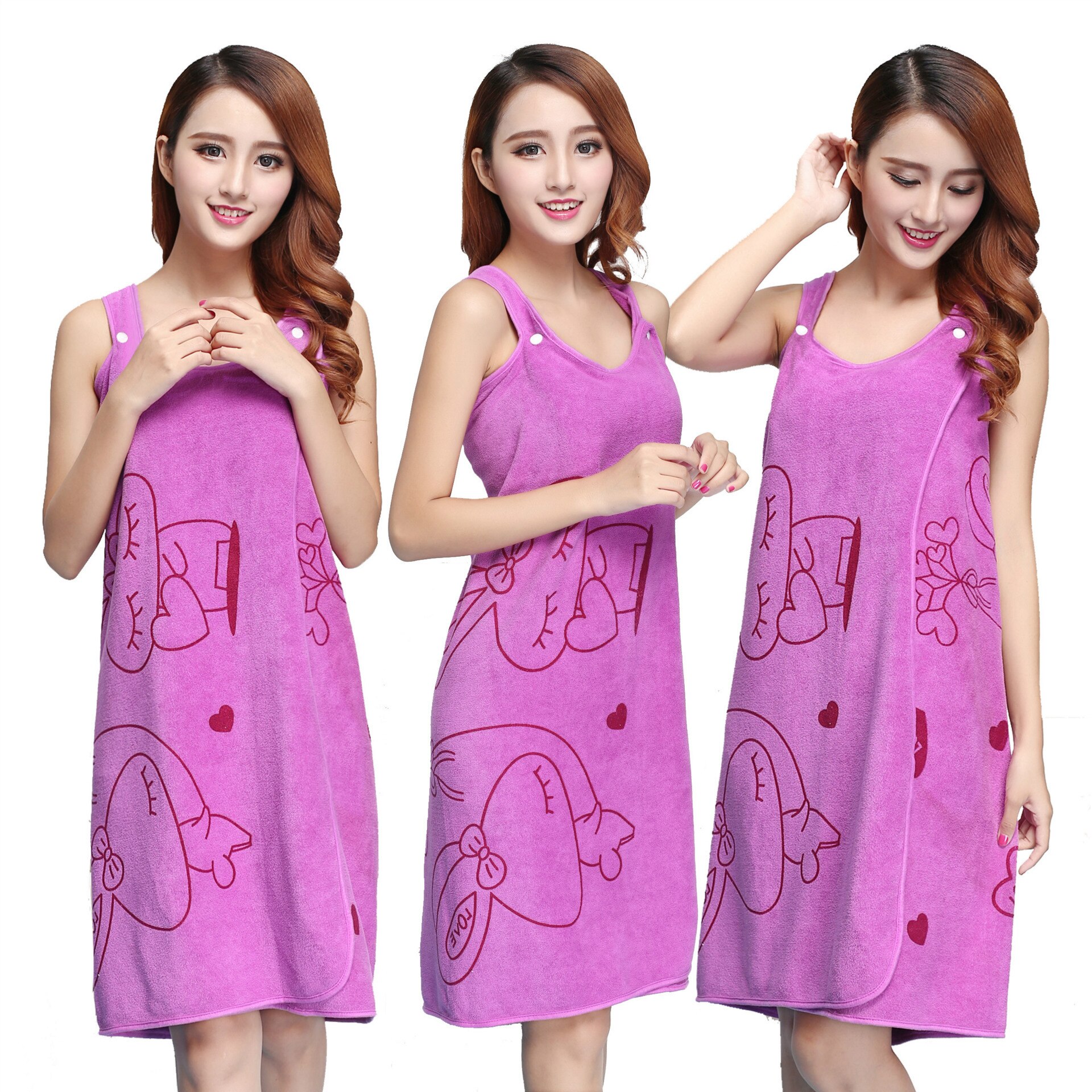 2 Stuks Vrouw Slijtage Formule Badhanddoeken Robe Sets Voeg Verdikking Volwassen Dames Beha Badjas Rok Super-Absorberende Japan nachtkleding
