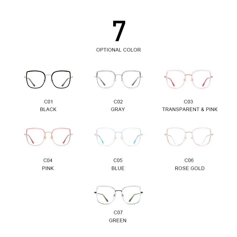 MERRYS Women Retro Cat Eye Glasses Frame Ladies Eyeglasses Myopia Prescription Optical Eyewear S2605