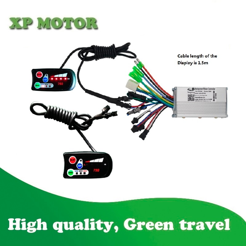 Pantalla LED de velocidad para bicicleta eléctrica, con controlador de 250W/350W, kit de conversión de pantalla de nivel de batería de bicicleta eléctrica
