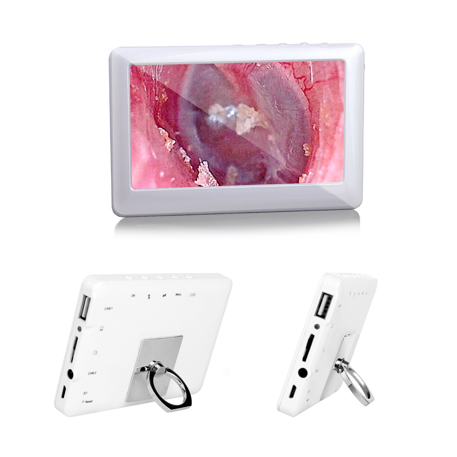 4.3Inch 2MP 3.9mm EarPick Endoscope Camera Ear Wax Removal Otoscope Inspection Earscope Cleaner 3in1 USB Ear Camera