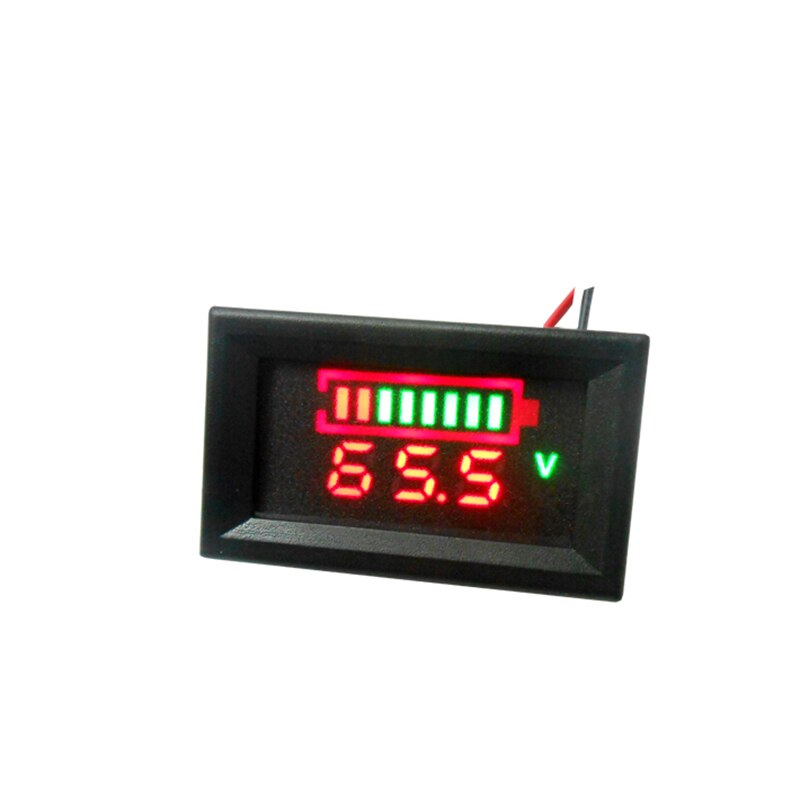 12V Car Lead Acid Battery Charge Level Indicator Battery Tester Lithium Battery Capacity Meter LED Tester Voltmeter Dual Display