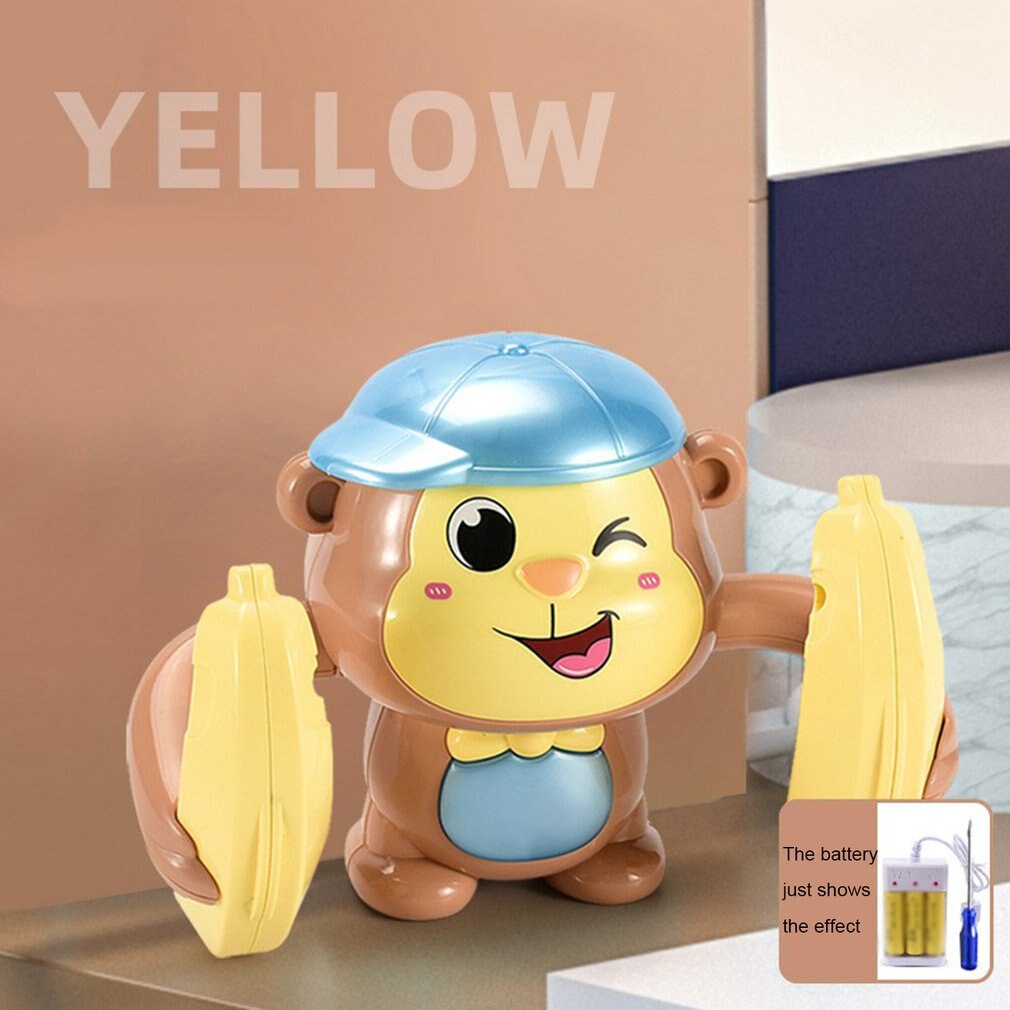 Kids Electric Monkey Toy Walking Singing Musical Light Monkey Sound Control Induction Toy Funny Electronic Pets for