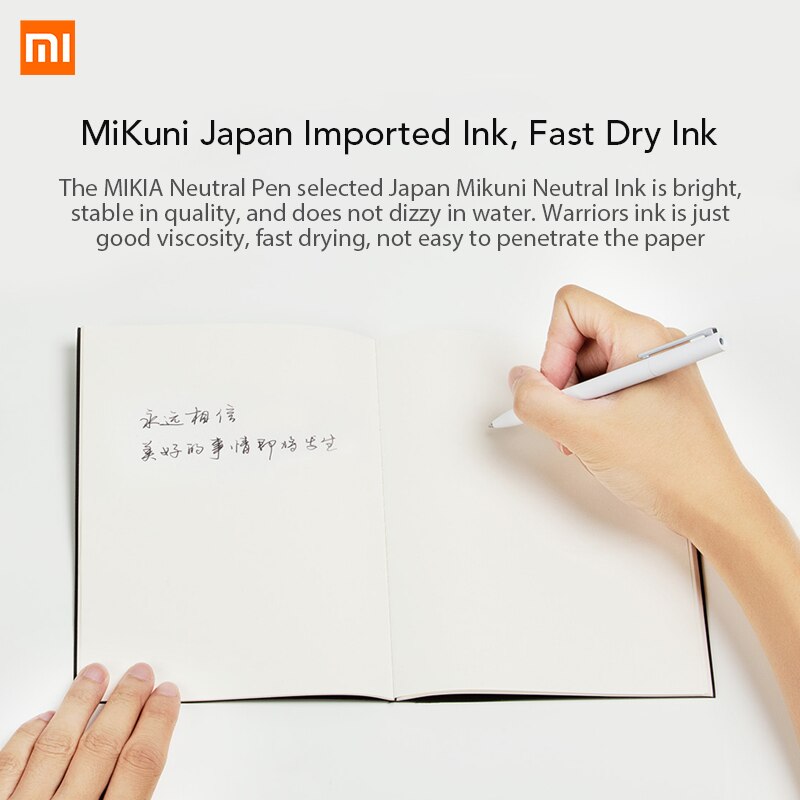 Xiaomi Pen Mijia Pen Sign Pen MI Pen 0.5mm Signing Pen PREMEC Smooth Switzerland Refill MiKuni Japan Ink (Black/Blue) Best