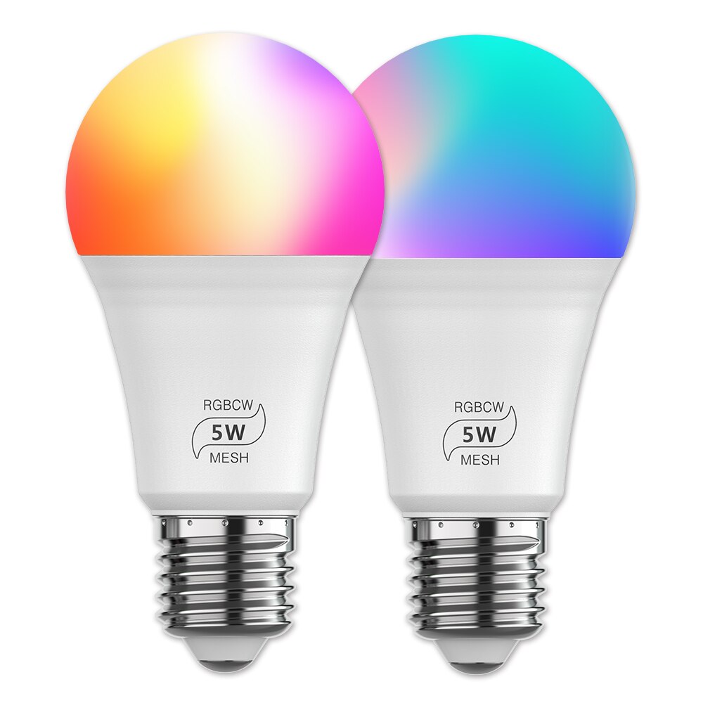Smart Bulb E27 B22 Dimmable Bluetooth 4.0 Magic Bulb Color Changing Lamp Alexa Google Assistant IOS/Android RGB LED Bulb D30