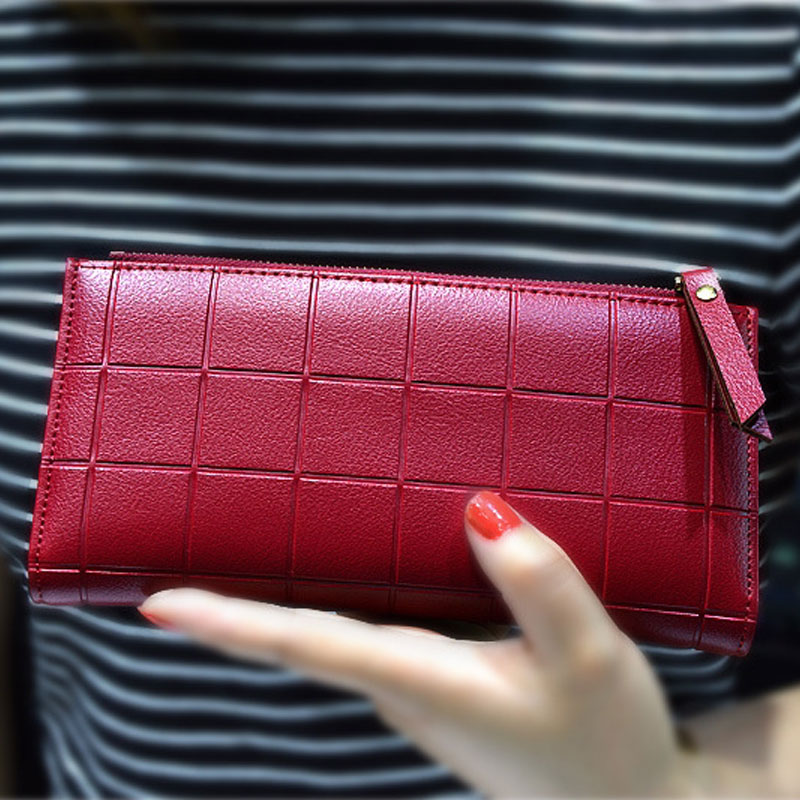 neue Lange Pu Frauen Brieftasche Kupplung frauen Geldbörse Beste Handy Brieftasche Weibliche Fall Telefon Tasche Carteira Femme