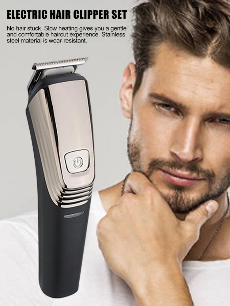 Elektrisk hårklipper sæt usb genopladeligt vandtæt trimmer hårplejesæt til mænd scheermes tras makinasi cocina