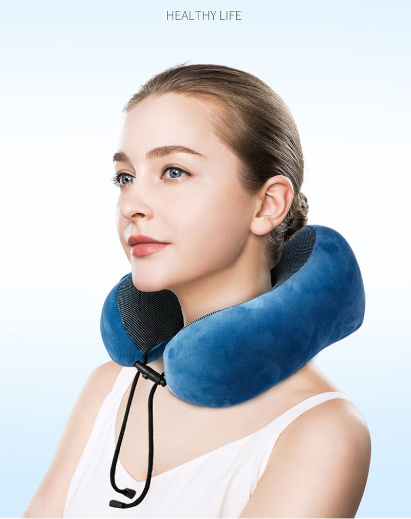 U-shaped Memory Schaum kopf Hals Kissen Weiche Langsam Rebound Raum Reise lagerung Flugzeug Flug kissen Gesundheits Kissen