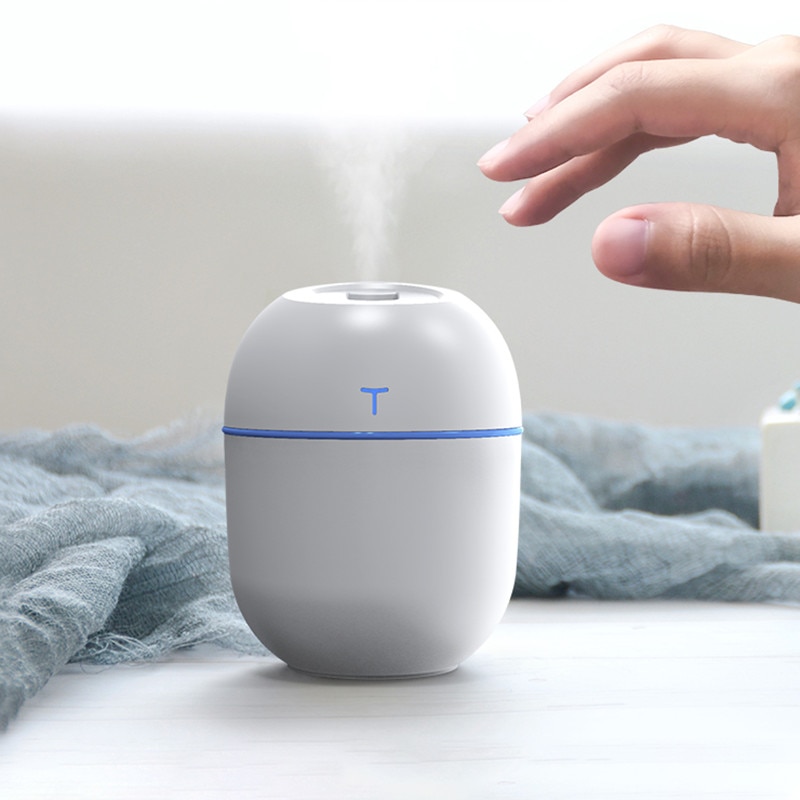 Ultrasonic Air Humidifier 220ML Aroma Essential Oil Diffuser for Home Car USB Fogger Mist Maker with LED Night Lamp