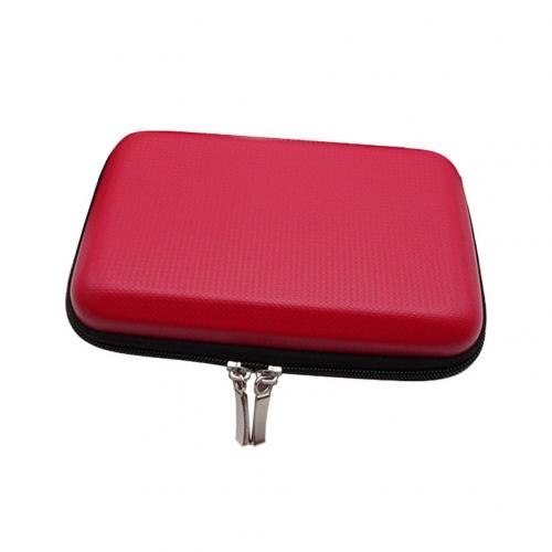 2.5 inch Portable HDD Bag Hard Drive Disk Case Bag HDD Protector Case: Red