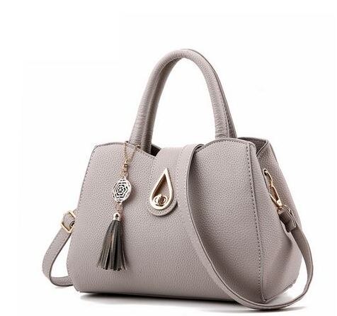 Zuid KoreaWomanTrend Lederen Messenger Tassen Handtassen Luxe Handtassen Vrouwen Tassen Hanger Shell Tas HP330Z-C: Gray