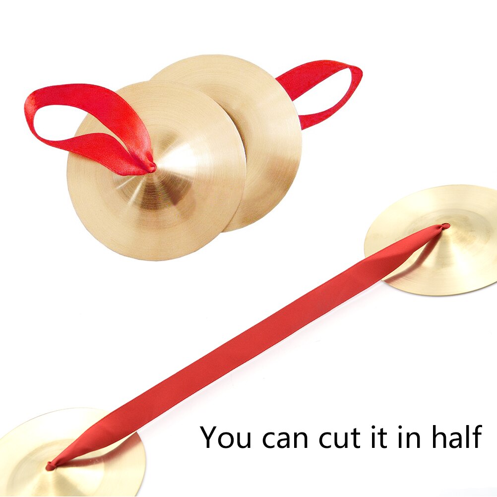 1 Pair Mini Metal Cymbals Music Toys Copper Cymbals 9 Cm