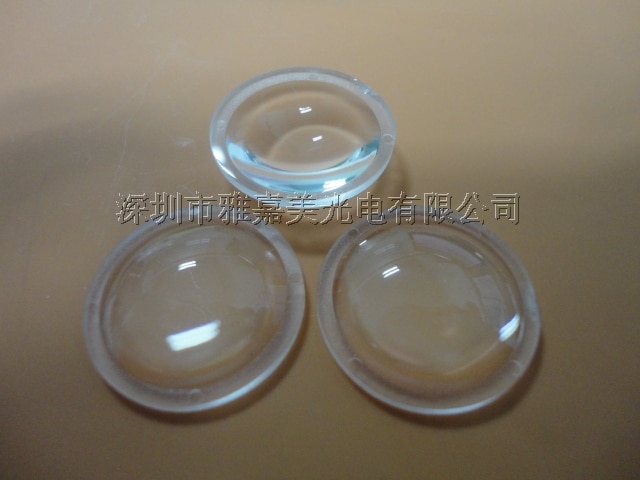 Plastic LED lens diameter 21mm Plano Bolle lens, led optische lens, 1 W 3 W 5 W Led reflector lens