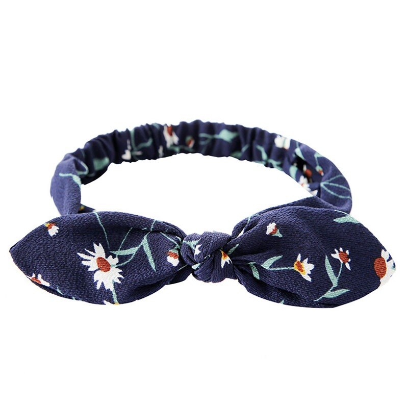 Bohemian Girls Hairband Hair Accessories Print Headbands Vintage Women Headband Cross Top Knot Elastic Hairband Soft Bandanas: Color-6