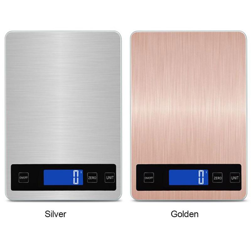 Portable LCD Stainless Steel Electronic Digital Scale Kitchen Food Cooking High Precision Scale Steelyard Balance Measuring