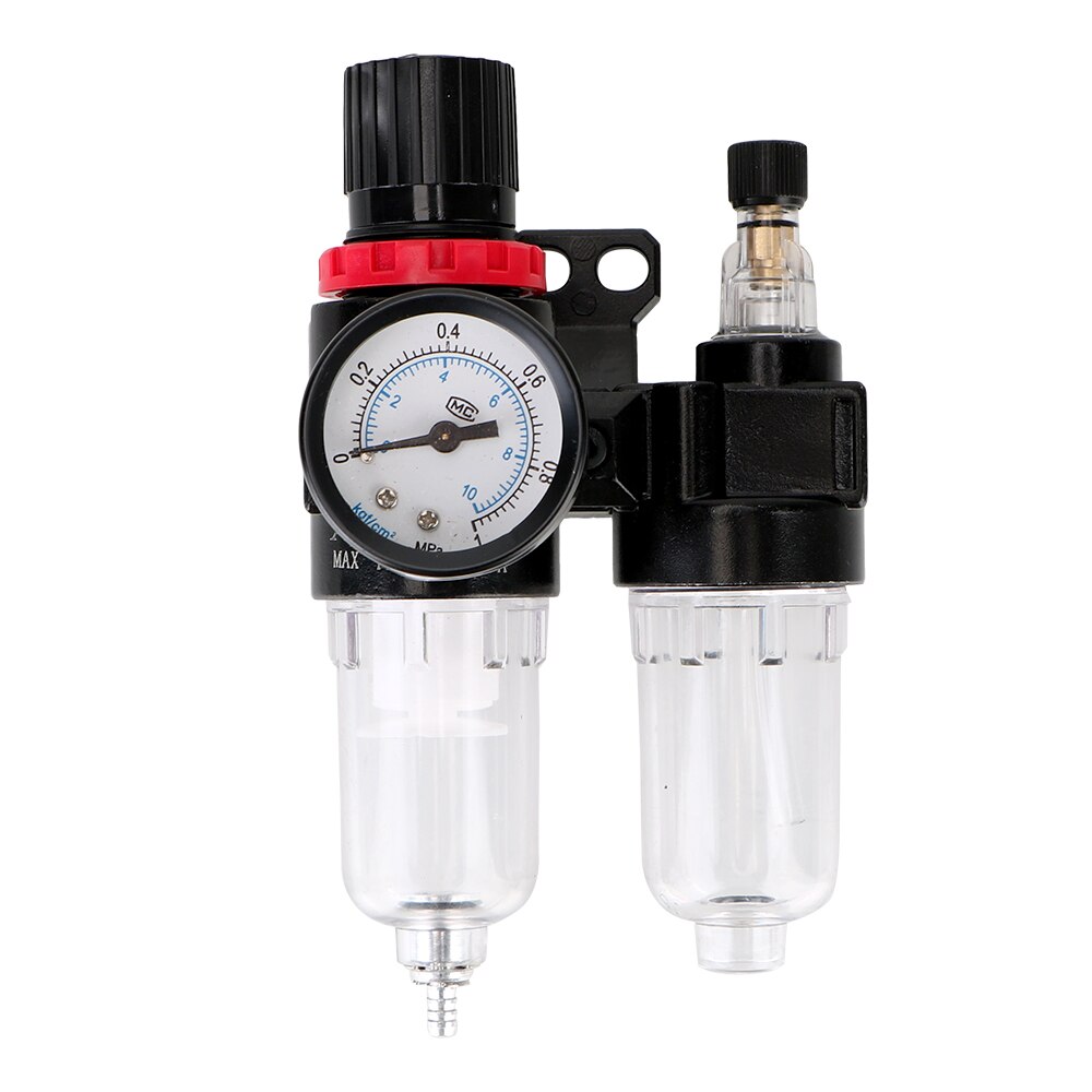 Compresseur d'air avec séparateur de compteur d'huile et d'eau, unité de traitement de l'air AFR 2000 + AL 2000 G1/4 "AFC 2000: Plastic Filter