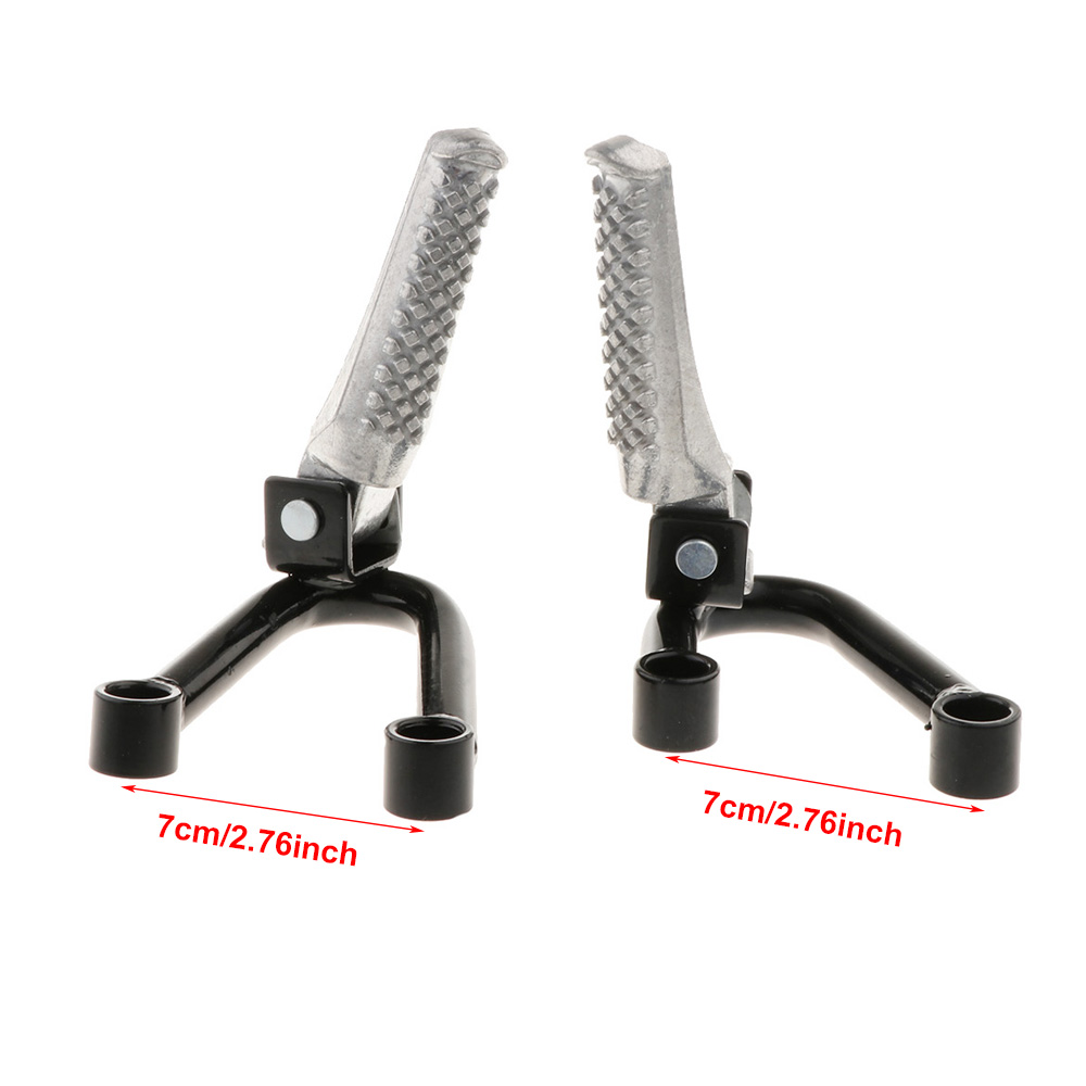 1 Paar Motorfiets Voetsteunen Voetsteunen Achter Passagier Voetsteunen Achter Pedaal Beugel Mount Universele Motorfietsen Accessoires