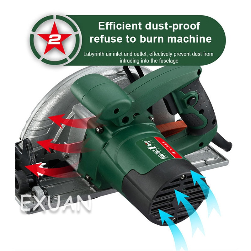 Electric circular saw 7 inch home portable woodworking electric saw table saw flip electric circular saw precision