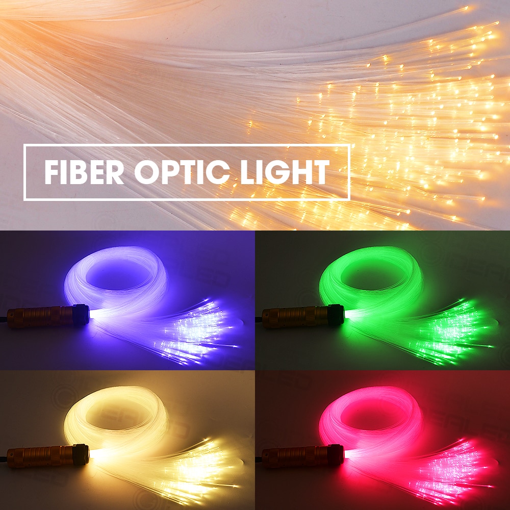 Optic Fiber Lights 0.75mm Smart APP control RGBW Starry Sky Ceiling night Light Optical Fiber Cable available Car Decoration