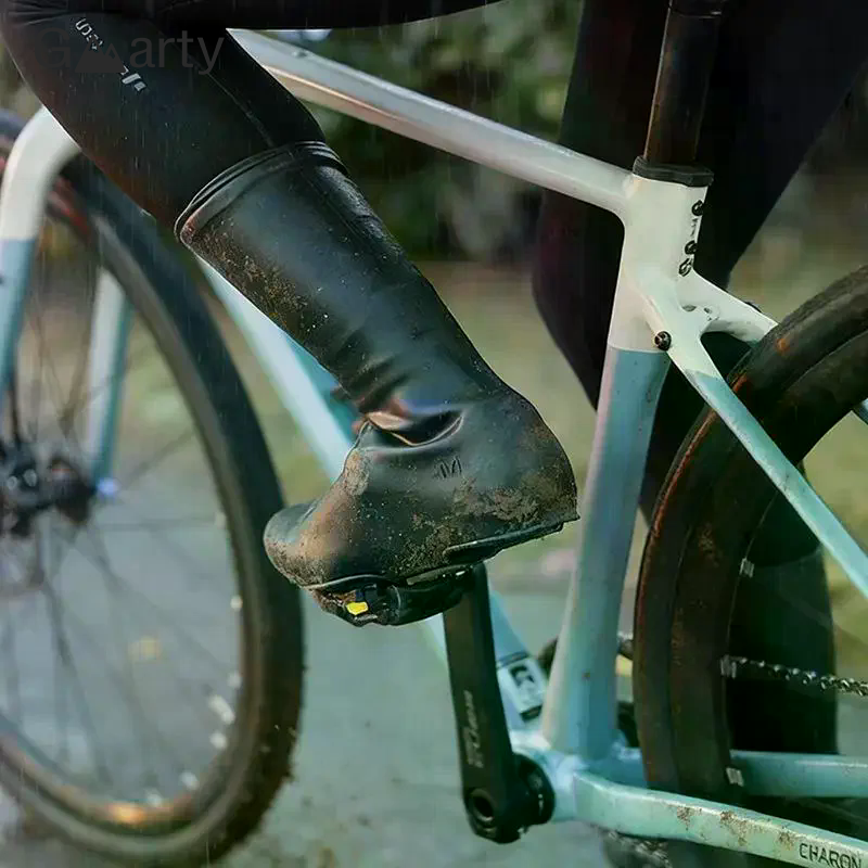 Wodoodporne nakładki na buty rowerowe, elastyczne silikonowe ochraniacze na buty szosowe, nakładki ochronne na buty.