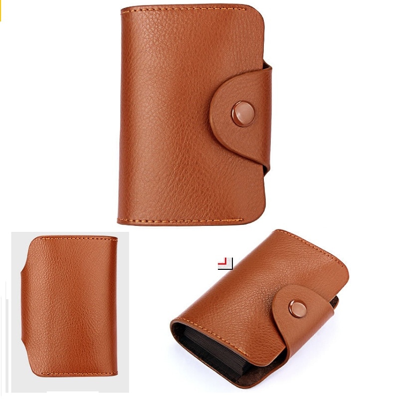 Portatarjetas de cuero genuino Unisex portatarjetas DE CRÉDITO Cartera de tarjeta de crédito de Banco tarjetero de mujer portatarjetas porte carte