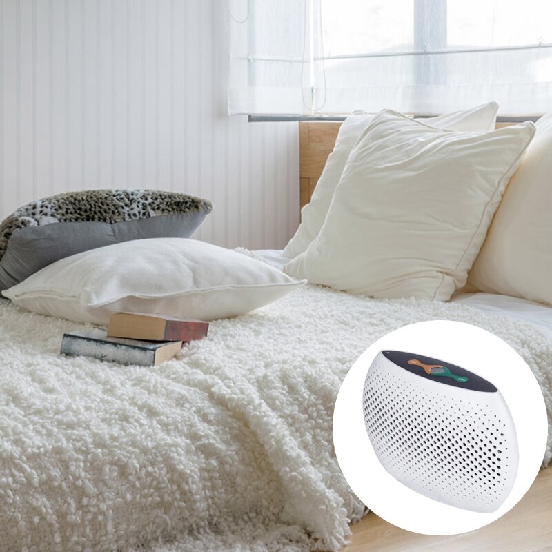 Homeself-secador de aire inalámbrico recargable y reutilizable, Mini deshumidificador para armarios, armarios, coche, armario, caja fuerte (blanco)