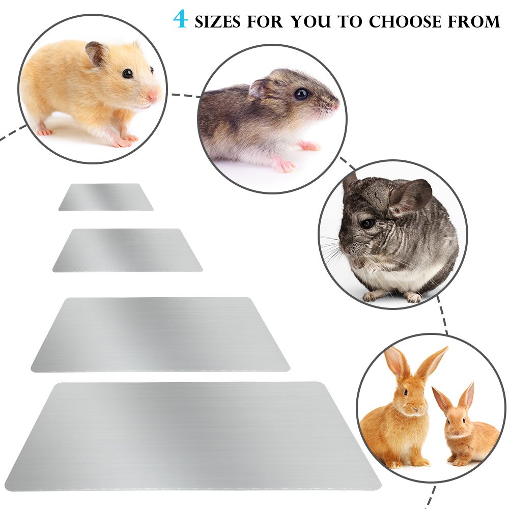 S/m/l aluminium zomerkoelplaat voor kleine dieren, voor het koelen van huisdieren, hamsters en konijnen, aluminiumlegering