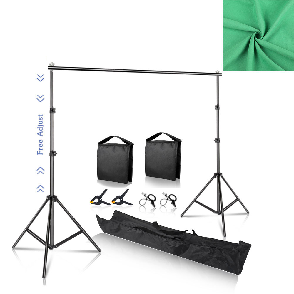 Pano de fundo suporte de fundo foto estúdio luz tripé fotografia tela verde cenários aniversário chromakey sacos de peso: Verde escuro / 150 * 300