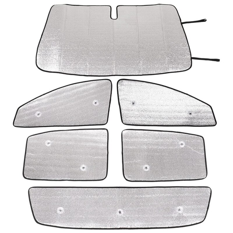 Windshield Sunshade Kit For Ford Ranger Car Front Window Sun Shade Foldable Sun Visor Cover Accessories, 6PCS: Default Title