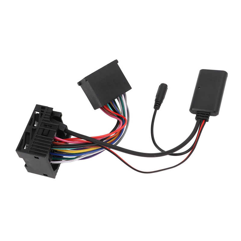 Car Audio Connector Bluetooth Audio Adapter Cable Stereo Bluetooth 5.0 with Microphone for Modification