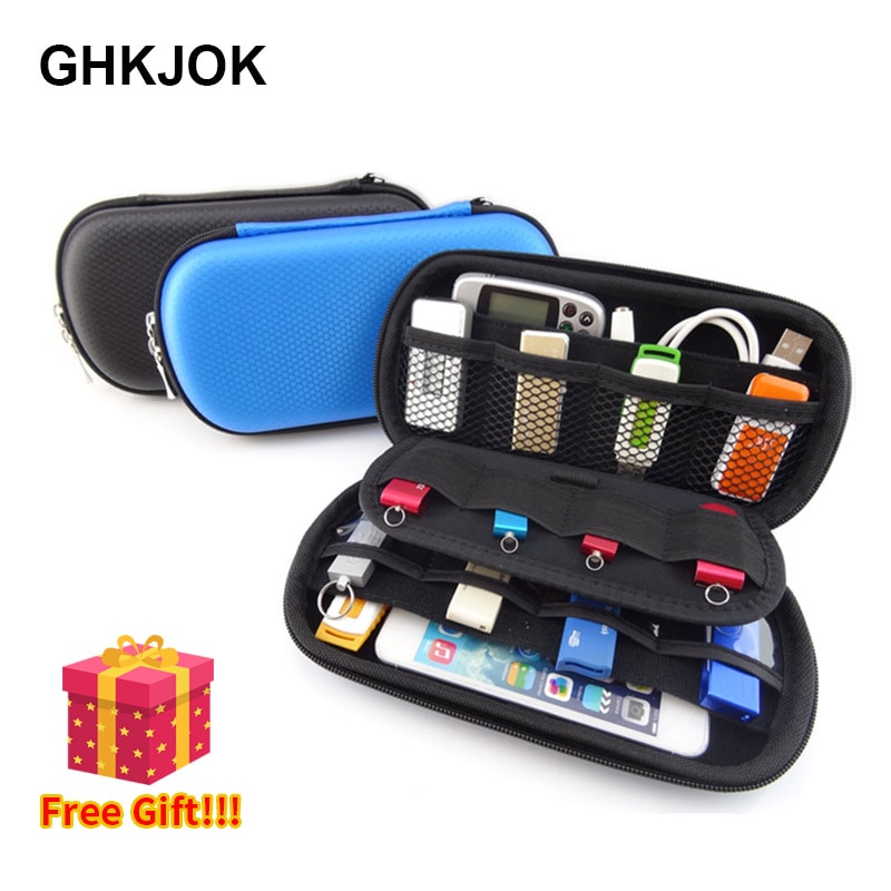 Big Capacity Electronic Accessories Organizer Bag Case for USB Data Cable Flash Drive SD Card Phone Digital Product HDD Box Case