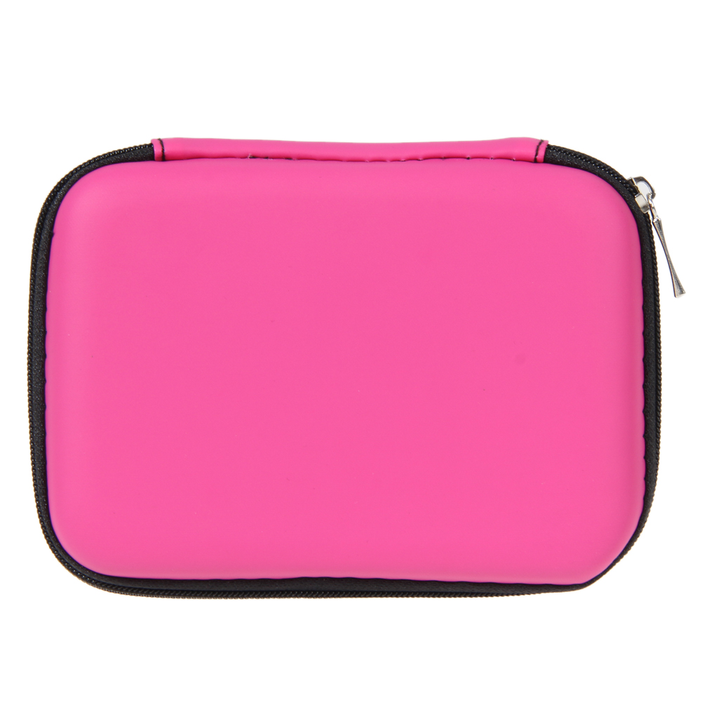 2.5/3,5 Festplatten gehäbenutzen tragbare Festplatten tasche externe USB-Festplatte Trage tasche für hhd ssd/u Disk/Kopfhörer tasche Reiß verschluss tasche: Silber