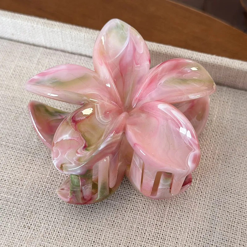 Flower Hair Claw Clip for Women Hair Clips Crab Clamp Barrettes Girls Hair Accessories Summer Shark Hairpin Headwear 1pc: GRAY
