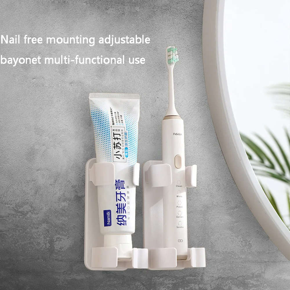 Home Non Perforated Hair Dryer Rack Bathroom Straight Hair Comb Storage Rack Bathroom Wall Mounted Curling Iron Storage Rack