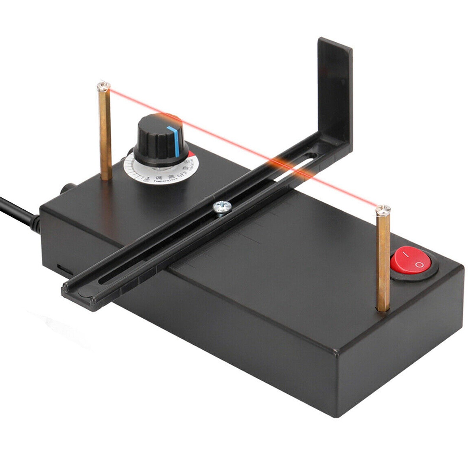 ABS AC 110-240V Small Ribbon Cutter Machine Mini DIY Rope Band Craft DIY Manual Cut Tool Black Home Use 60W