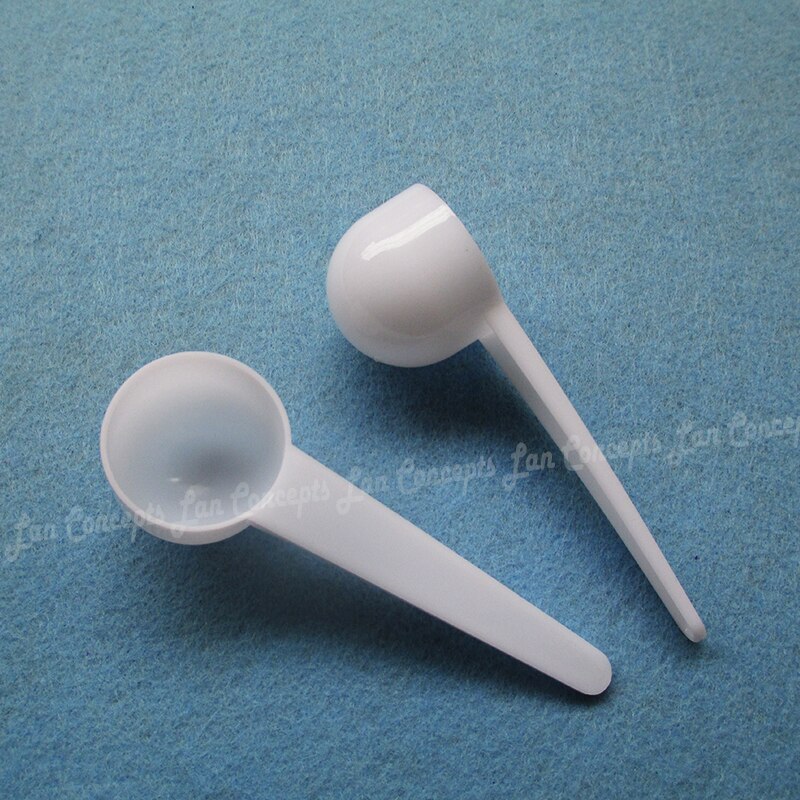 100pcs/lot 7.5g gram / 15ML Plastic Scoop PP Measuring Spoon - 100X32X26.5mm white