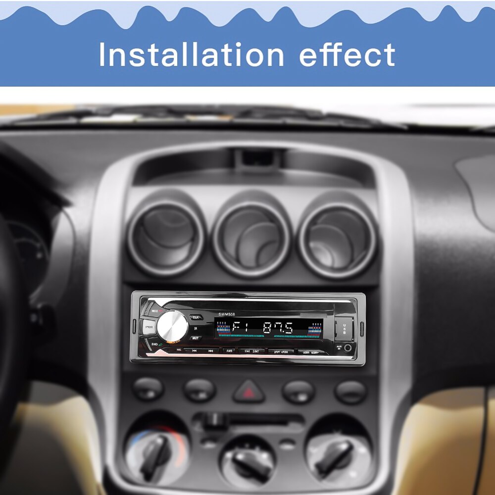 12V MP3 Player Car Radios Stereo Remote Control Digital Bluetooth Audio Music Stereo Car Radio USB/SD/AUX-IN FM Receiver